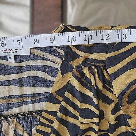 Morgan De Toi watercolour tiger print button up blouse - Picture 11 of 15